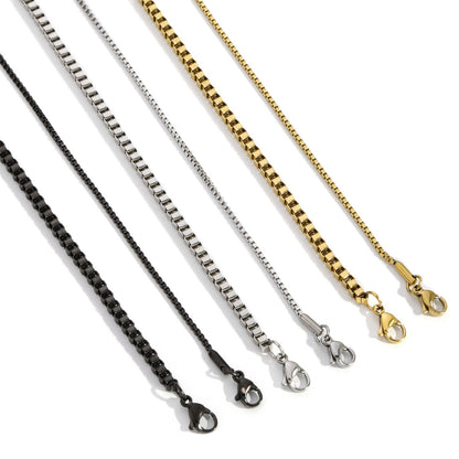 Catena acciaio maglie quadrate