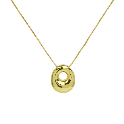 Collana lettera in ottone