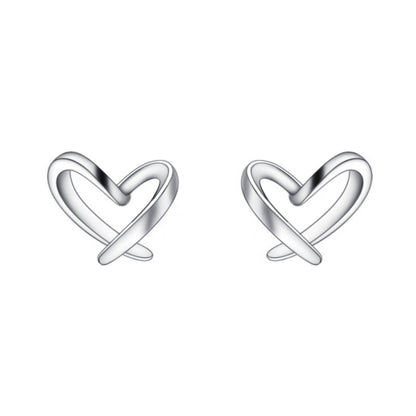 Orecchini cuore argento per donne