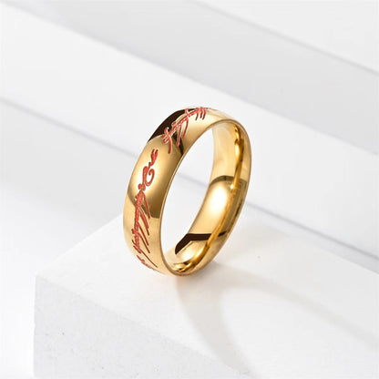Anello acciaio che cambia colore