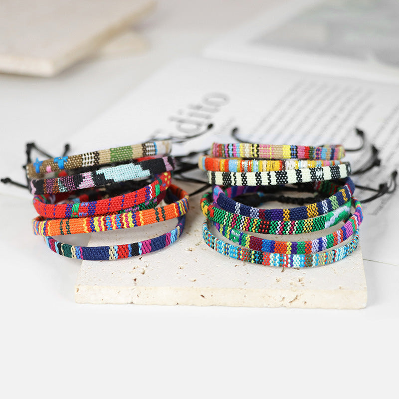 Braccialetto boho iridescente