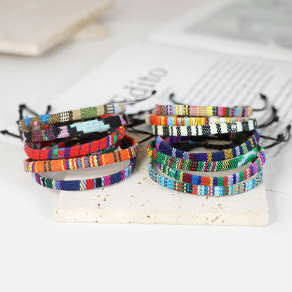 Braccialetto boho iridescente