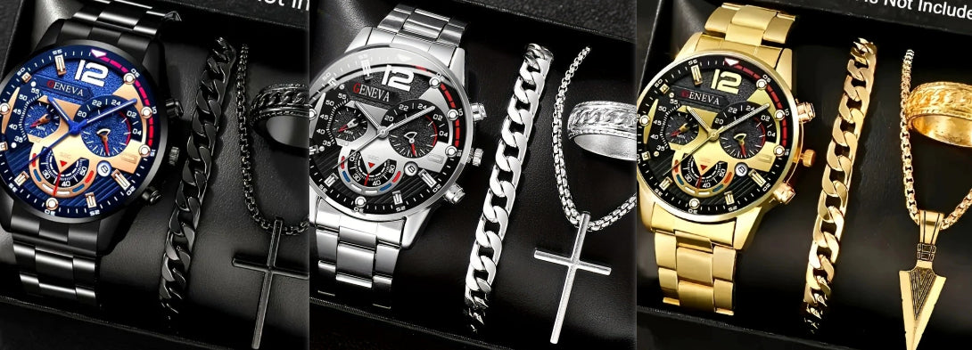 Orologio da uomo cinturino acciaio incrociato
