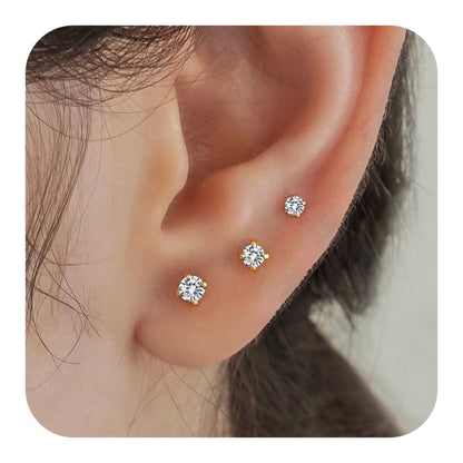 Orecchini placcati oro in ottone