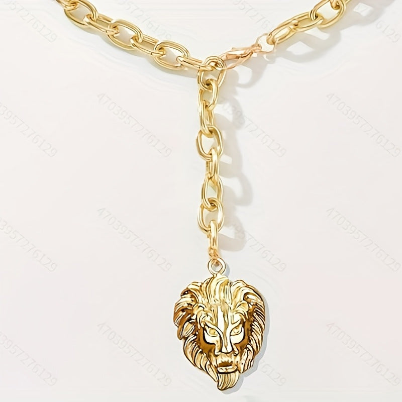 Collana testa di leone retrò