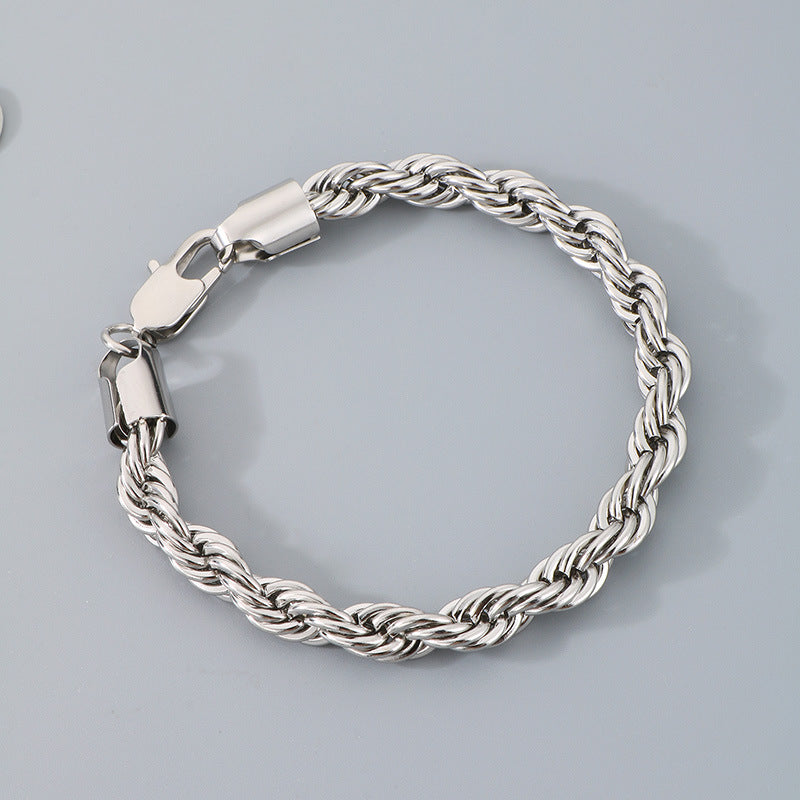 Bracciale catena intrecciata