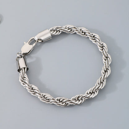Bracciale catena intrecciata