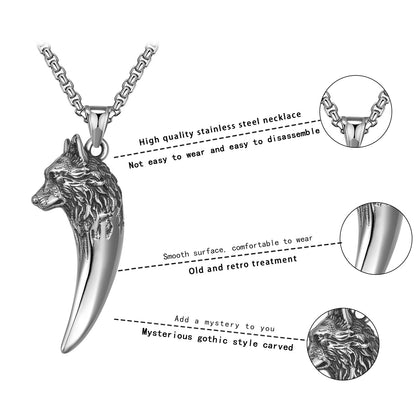 Collana lupo retro