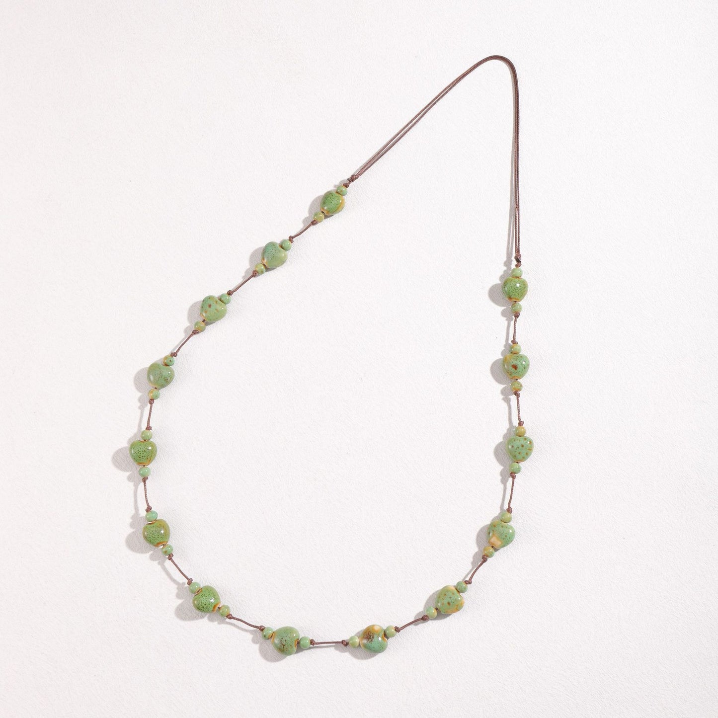 Collana cuore ceramica colorata