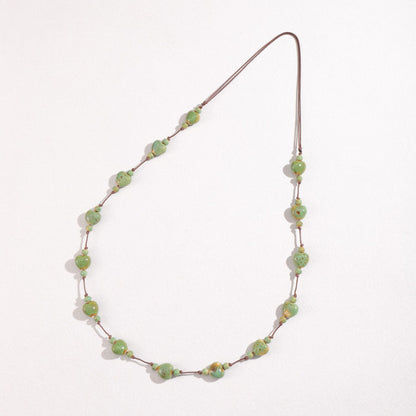 Collana cuore ceramica colorata