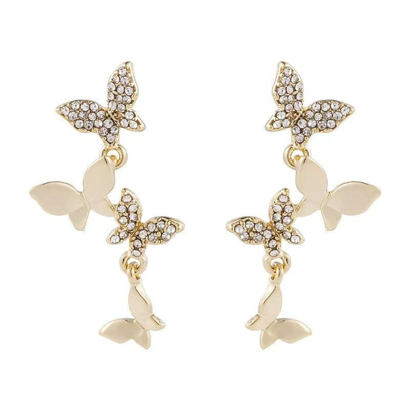 Orecchini farfalle rame