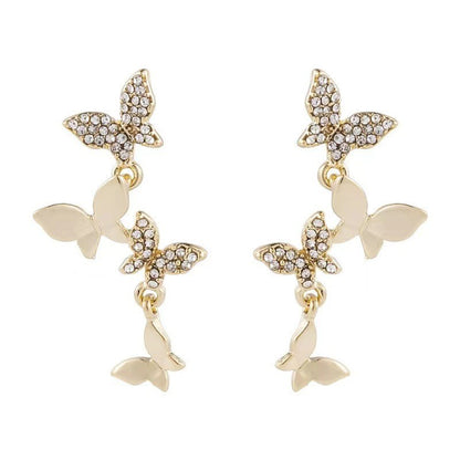 Orecchini farfalle rame