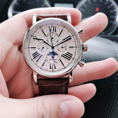 Orologio meccanico uomo pelle