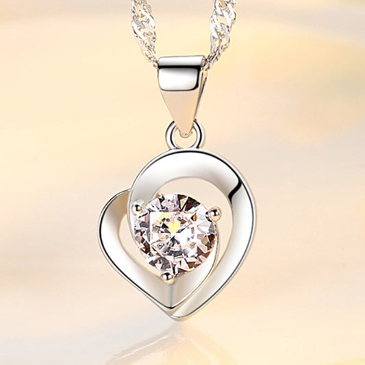 Collana argento cuore corta