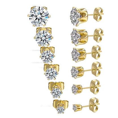 Orecchini corona con zircone