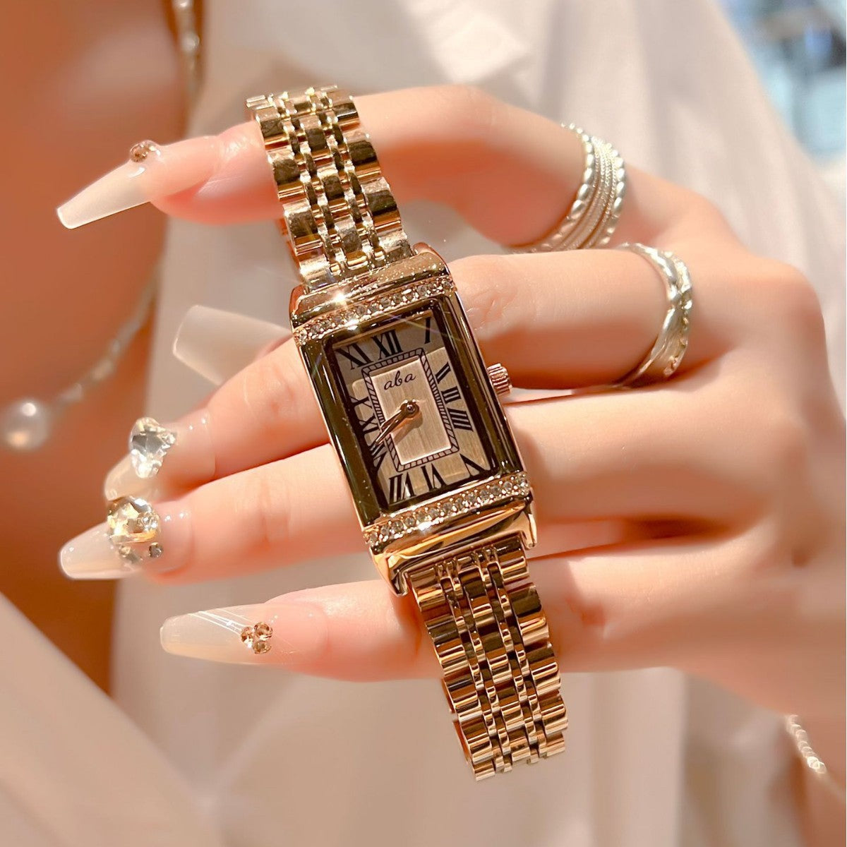 Orologio cinturino acciaio impermeabile