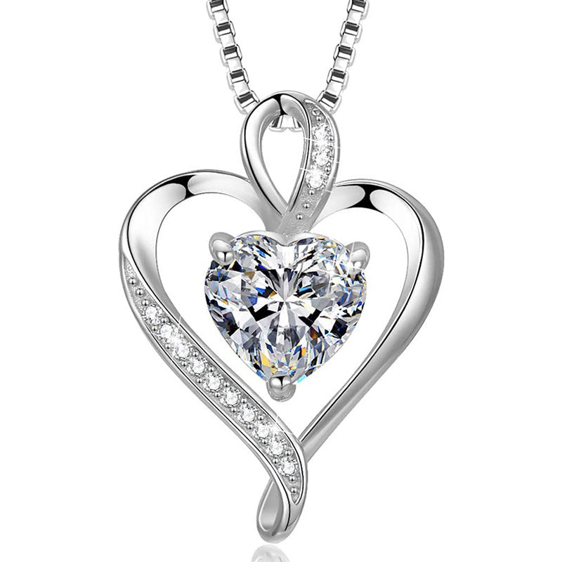Collana croce e cuore