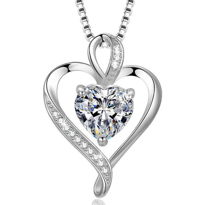 Collana croce e cuore