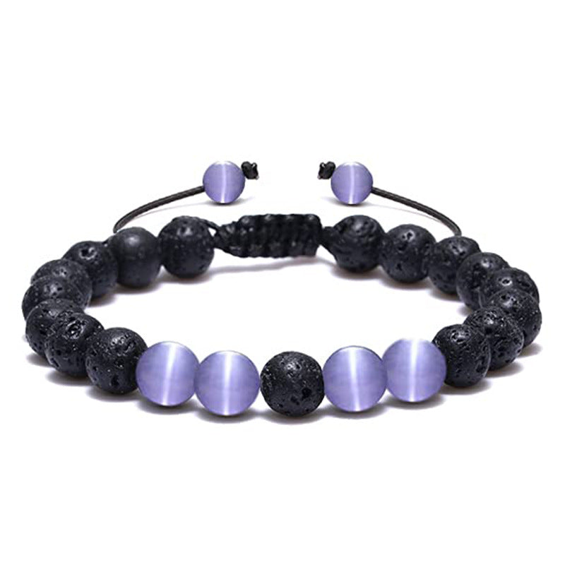 Bracciale occhio di gatto colorato