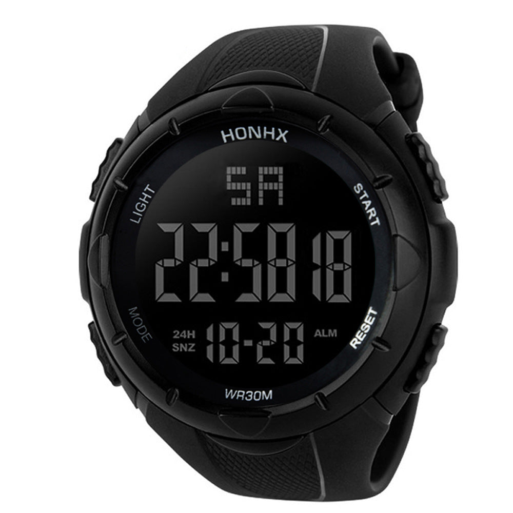 Orologio sportivo quadrante grande nero