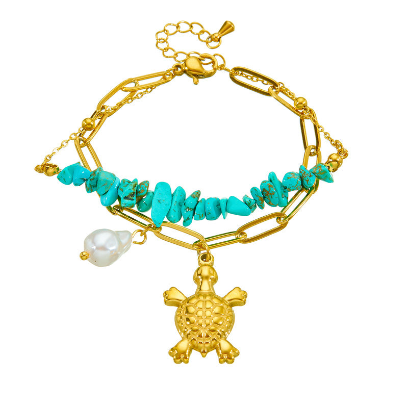 Bracciale tartaruga turchese
