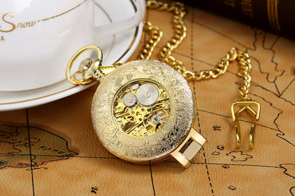 Orologio da tasca meccanico scheletro
