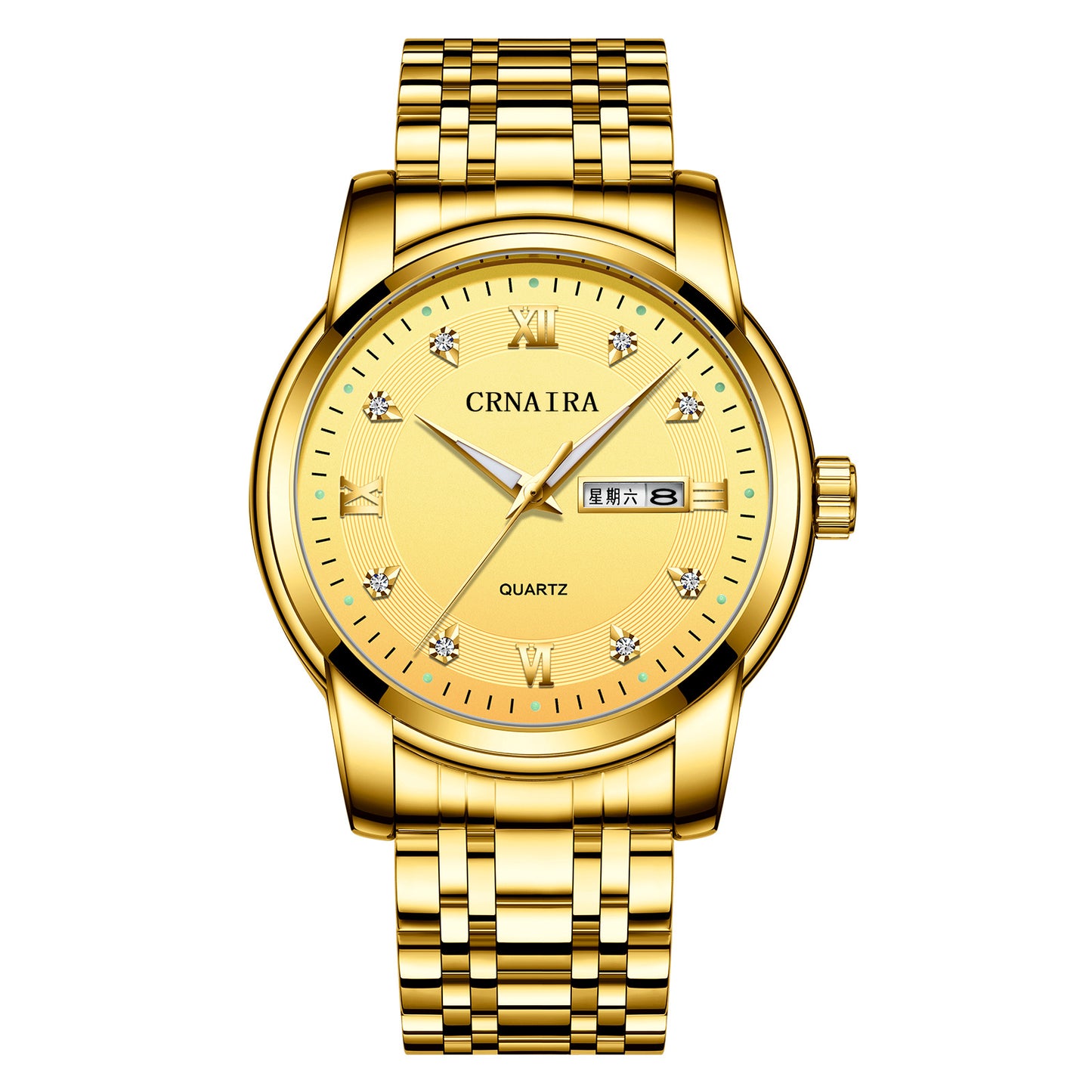 Orologio impermeabile al quarzo acciaio