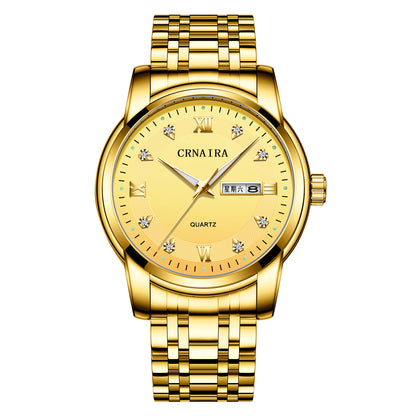 Orologio impermeabile al quarzo acciaio
