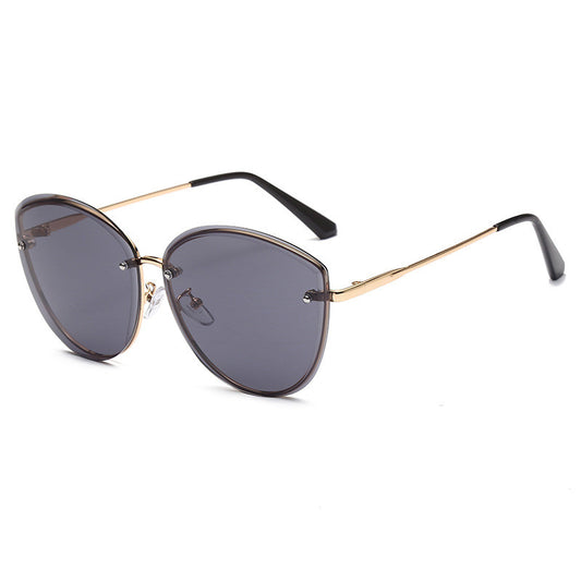 Occhiali oversize gradiente metallo
