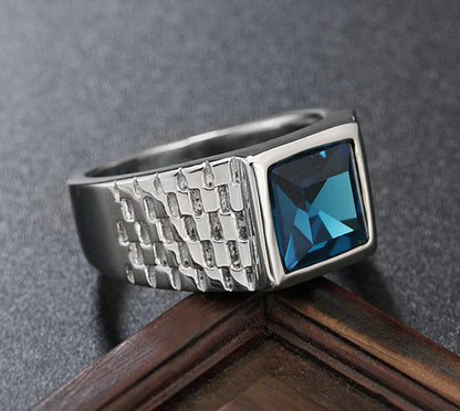 Anello retrò gemme