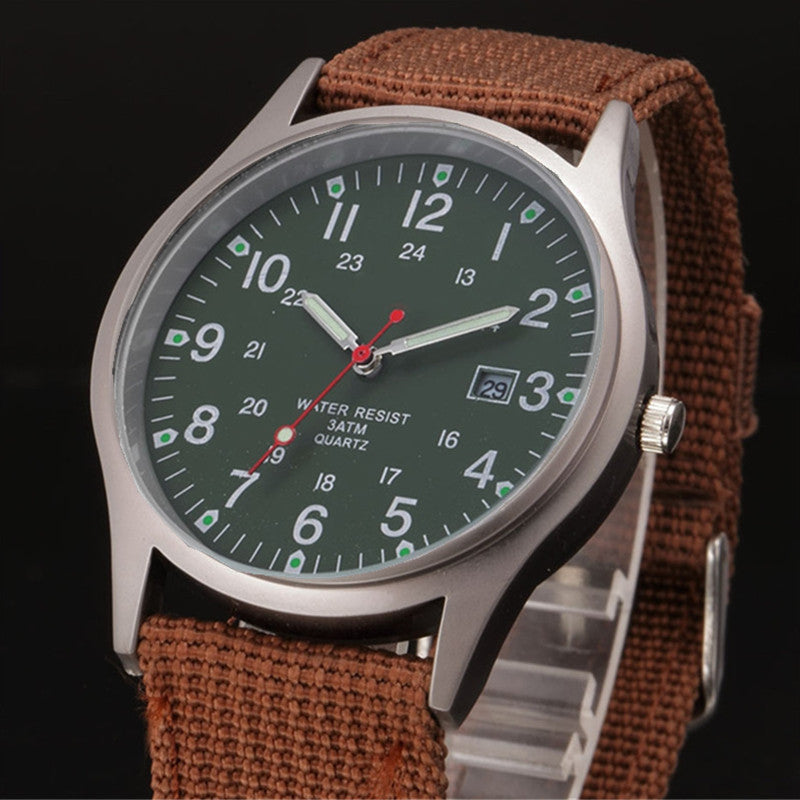 Orologio militare in tessuto