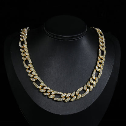 Collana catena Figaro hip-hop