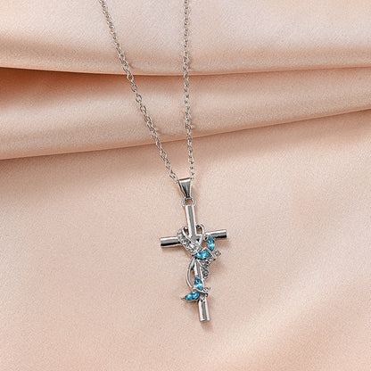 Collana farfalla croce