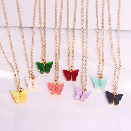 Collana farfalla con conchiglia