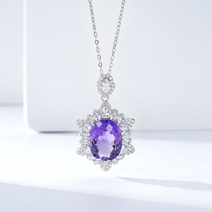 Collana ametista geometrica