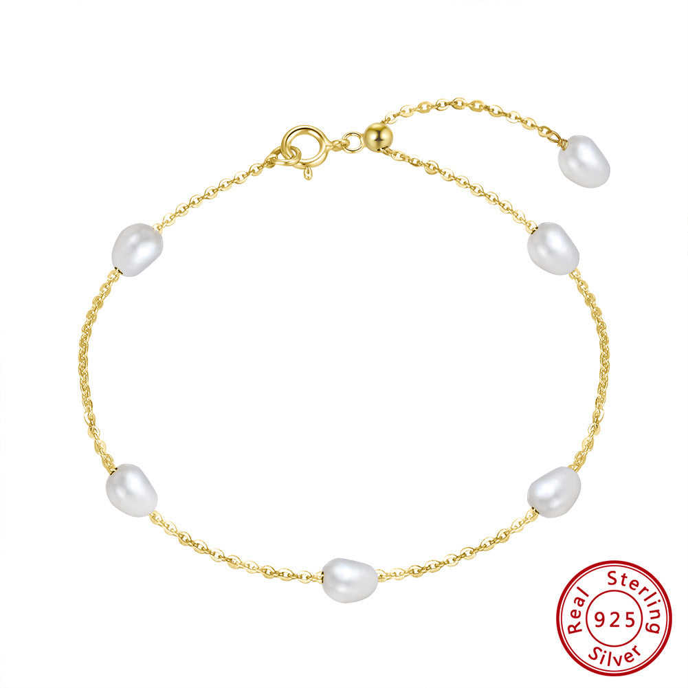 Bracciale perle d'acqua dolce barocche