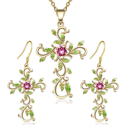 Set bijoux con croce