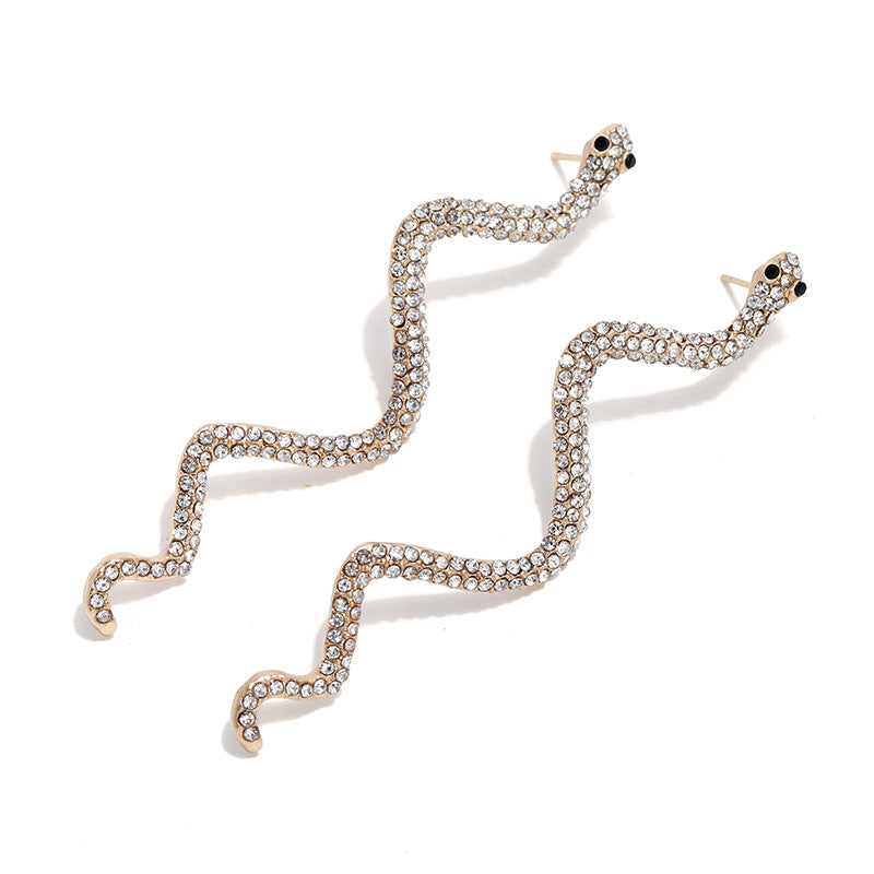 Orecchini serpente in diamanti
