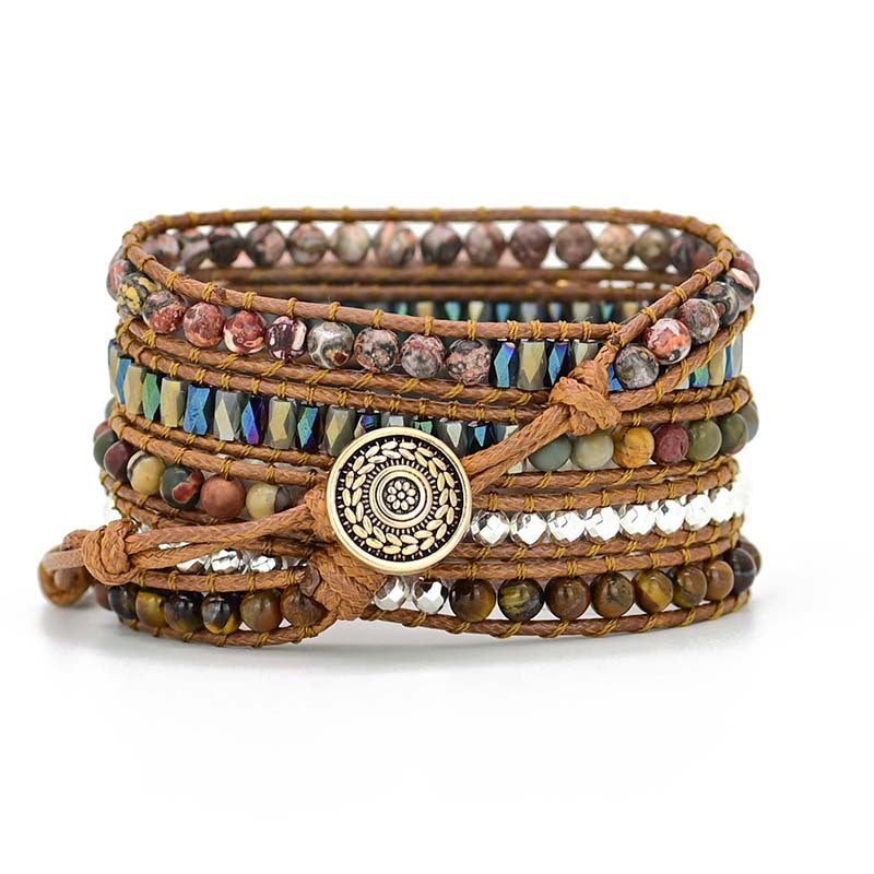 Orologio occhio di tigre intrecciato