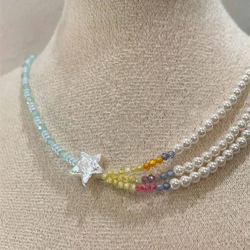 Collana barocca perle doppie