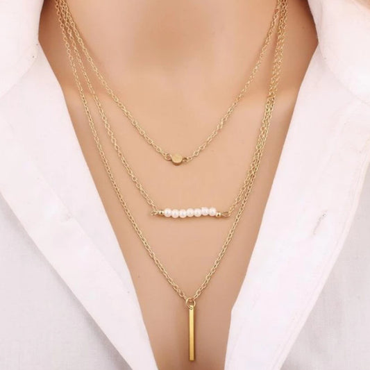 Collana Perle Geometrica