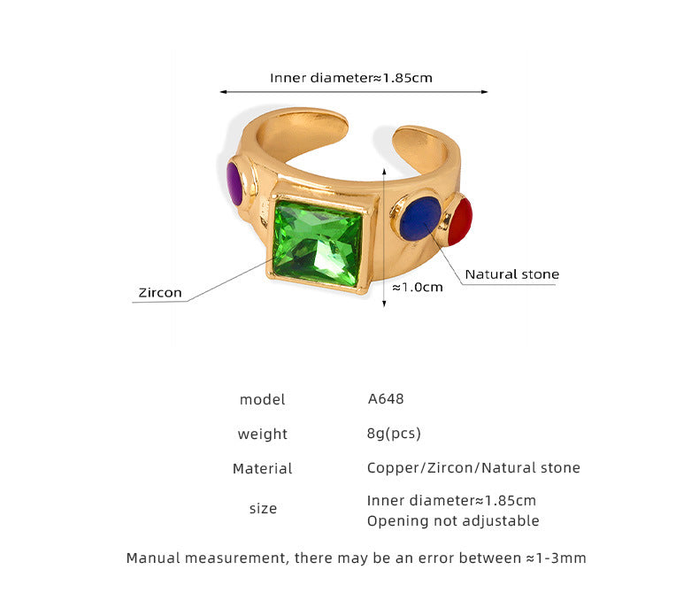 Anello pietra naturale da donna
