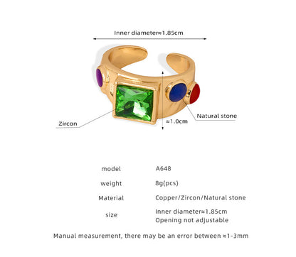 Anello pietra naturale da donna