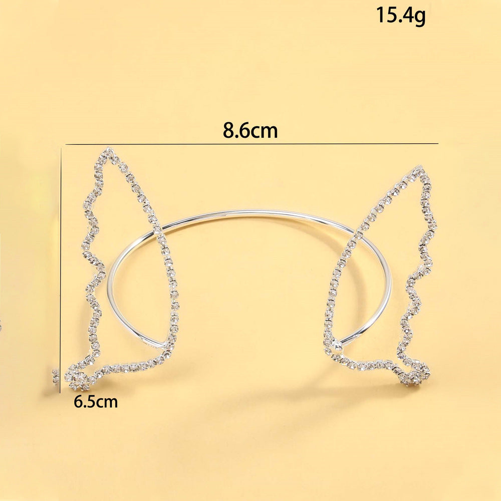 Bracciale farfalla strass