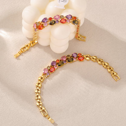 Bracciale cristallo doppio donna