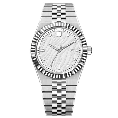 Orologio con cinturino in acciaio d'affari di lusso