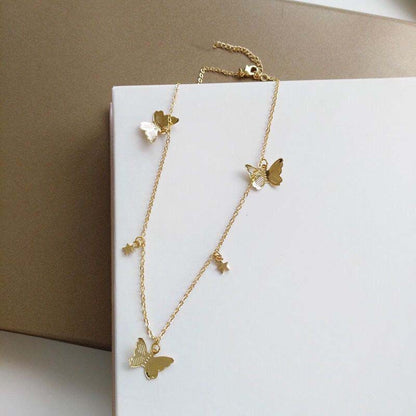 Collana girocollo farfalla da donna