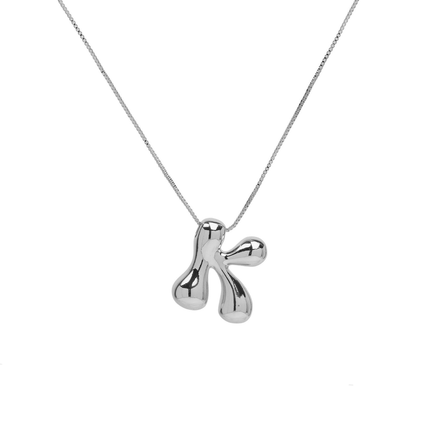 Collana lettera in ottone