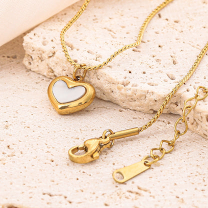 Collana Cuore Madreperla