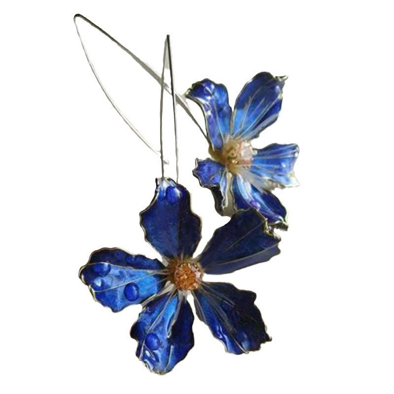 Orecchini Fiore Cloisonné